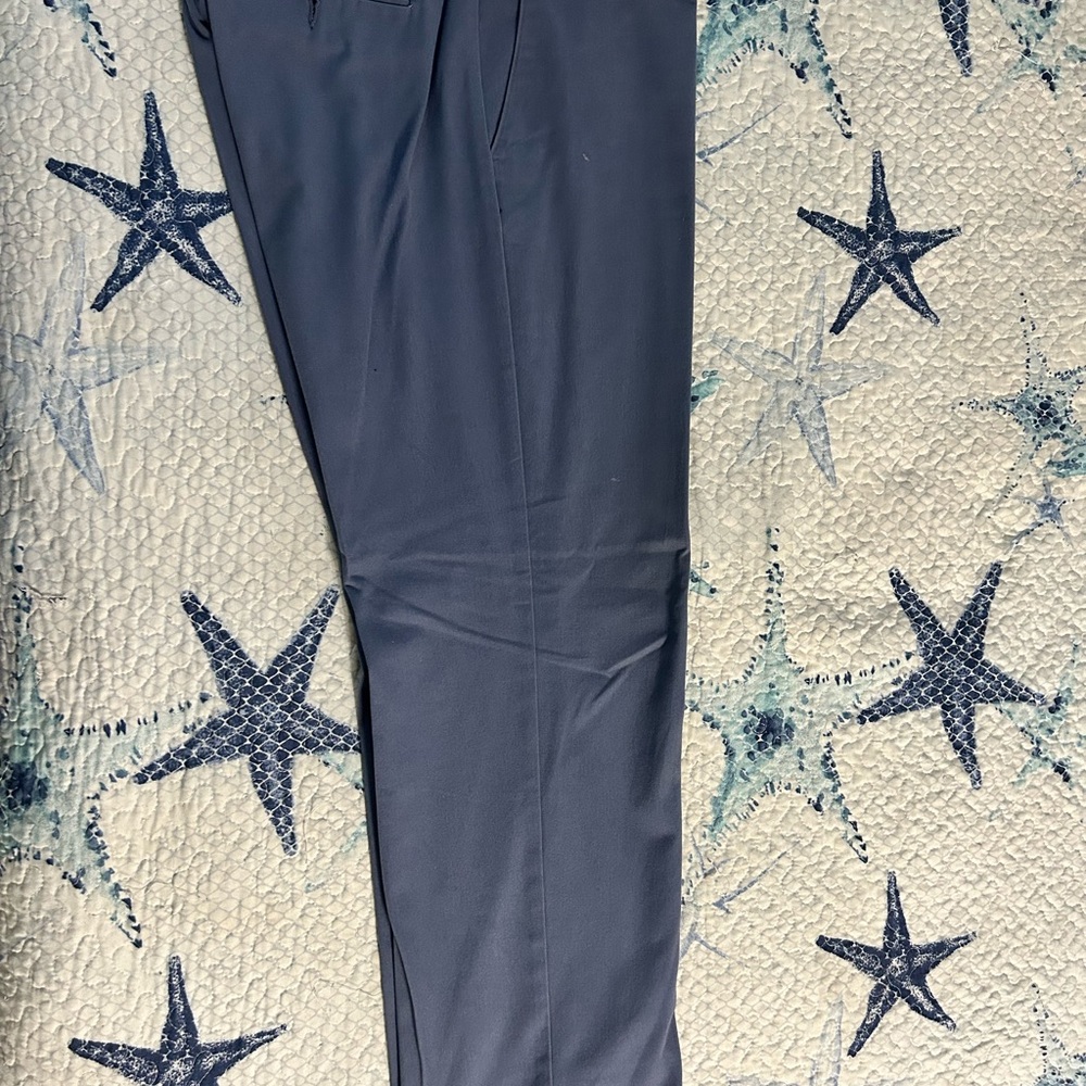 Men's Blue Cotton Chino Pants